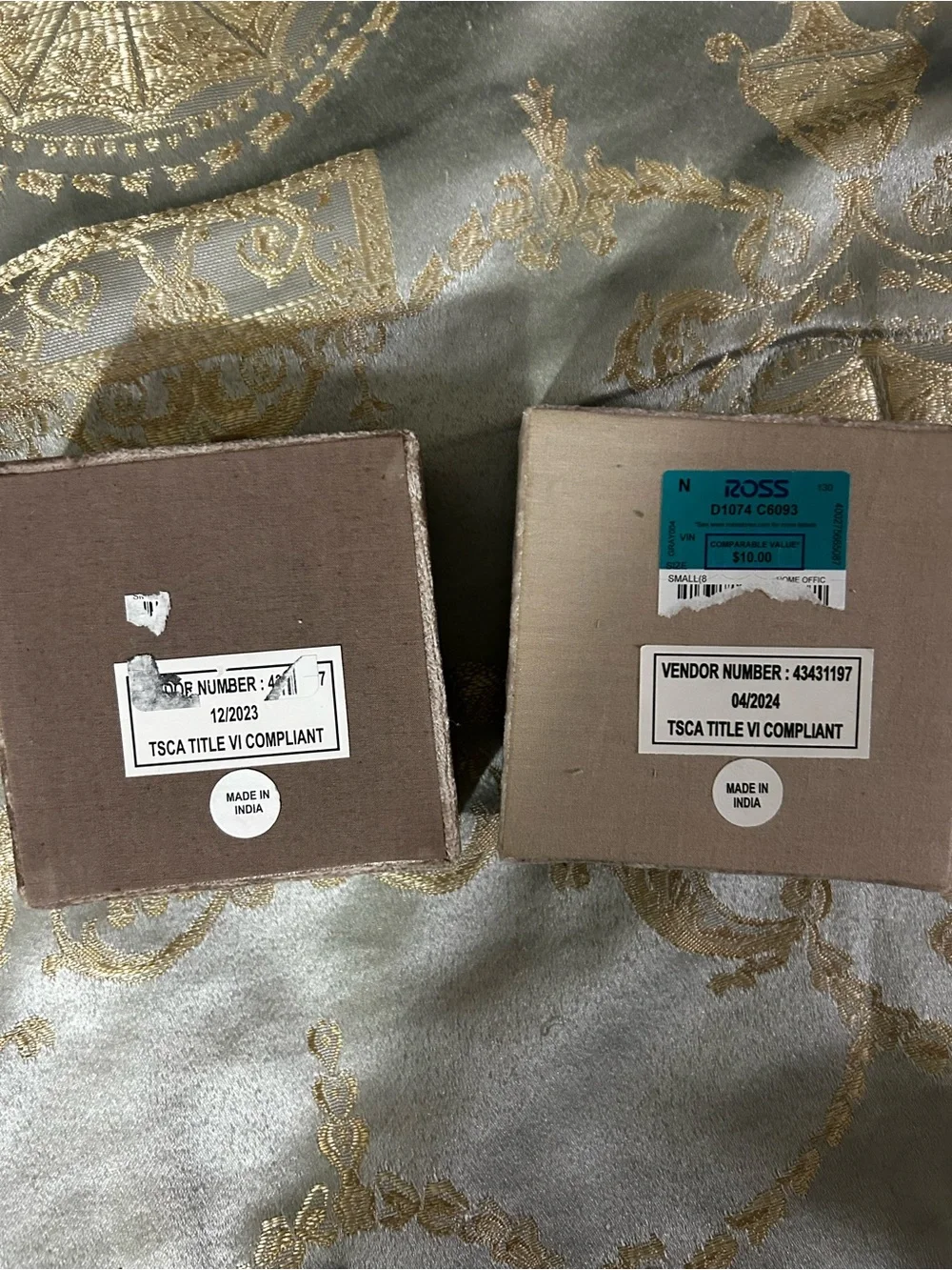 🦋Set of 2: Made in India Jewelry Boxes